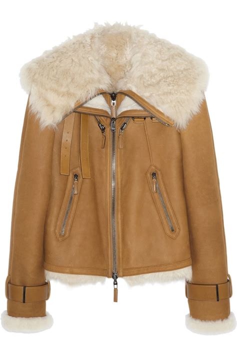 fendi shearling jacket|fendi aviator style jacket.